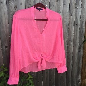 Rachel Roy Cute Pink Blouse L